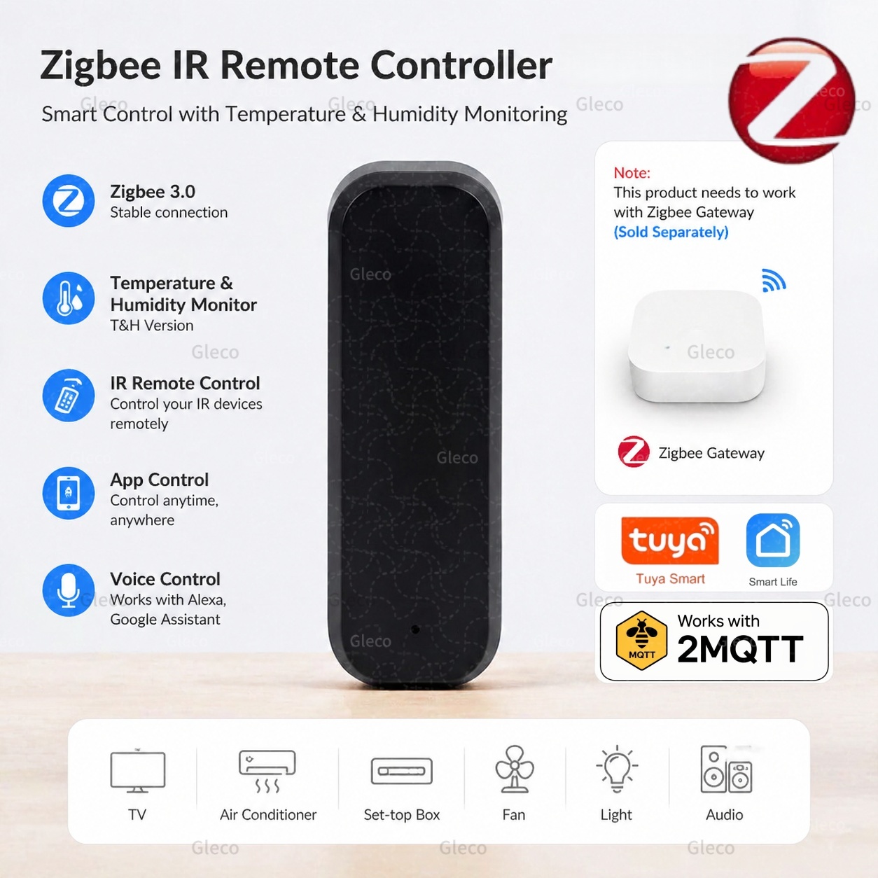 Home Assistant Tuya - Zigbee 스마트 IR 리모컨 적외선 범용