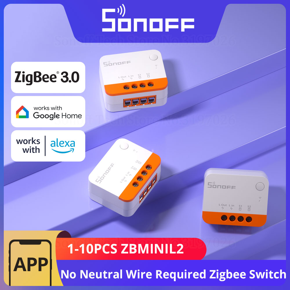Sonoff - 1-10PCS SONOFF ZBMINIL2 Zigbee 3.0 중성선