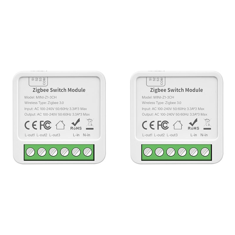 Smart Relay Tuya - ABGR-2X 투야 지그비 3채널 DIY 스마트