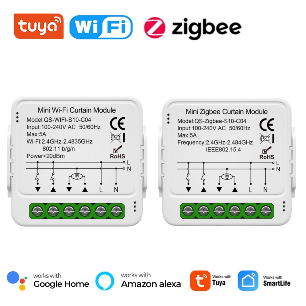 Tuya 4 Channel - Tuya WiFi Zigbee 스마트 커튼 스위치