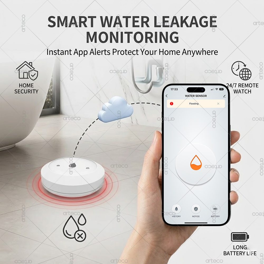 Zigbee 워터 센서 누수 감지기 누수 센서 앱 주방 - Home Assistant Tuya 리뷰 및 가격