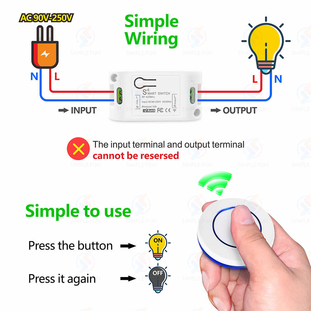 무선 RF433MHz 원격 제어 스위치 AC 110V  - Sonoff Basic 리뷰 및 가격