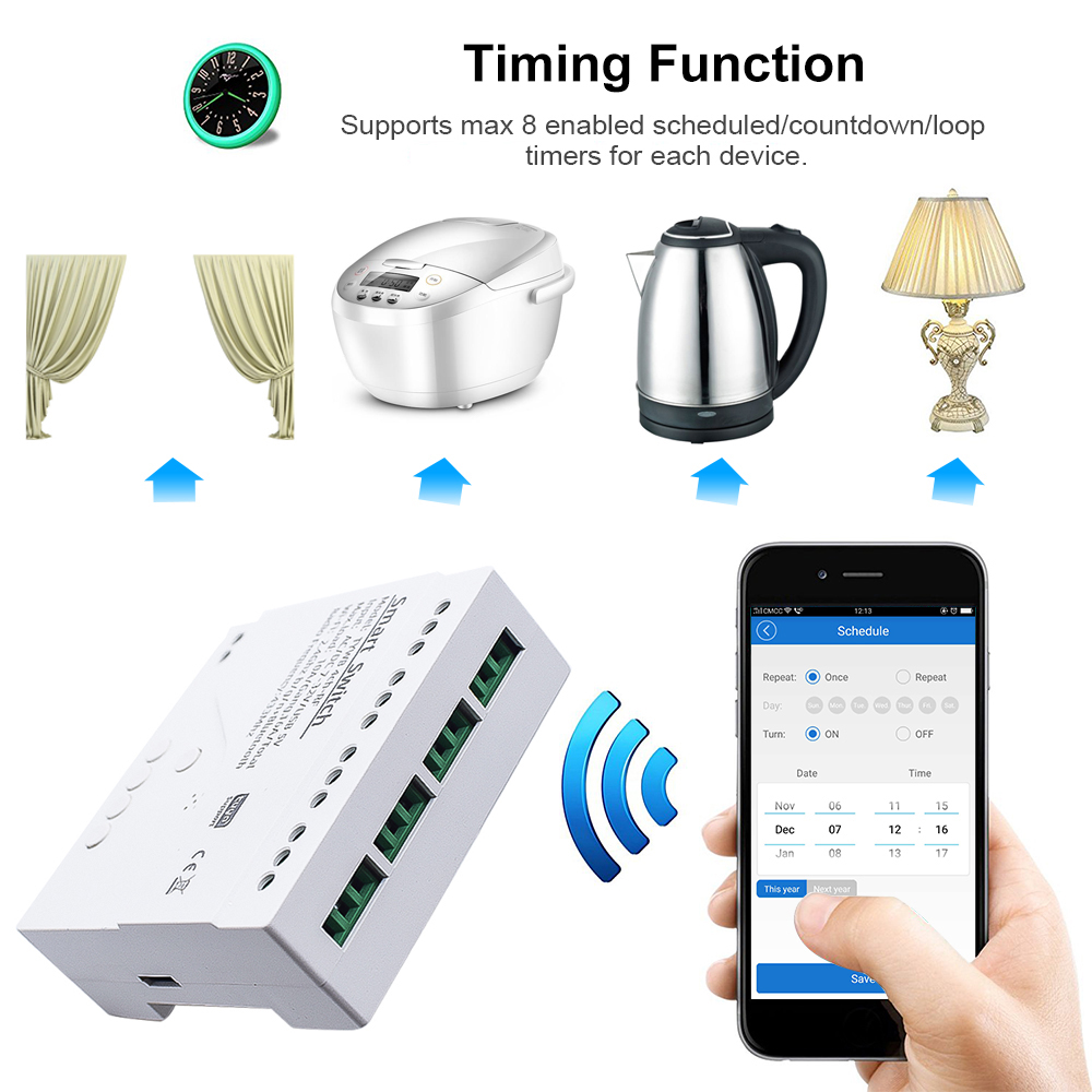 Tuya-스마트 Wifi 모터 스위치 모듈, 12V 2 - Sonoff Basic 리뷰 및 가격