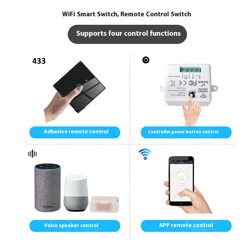 Tuya 스마트 스위치오프 장치는 무선 터치, WiFi - Smart Relay Tuya 리뷰 및 가격
