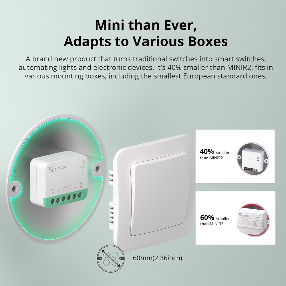 SONOFF MINIR4M 미니 WiFi Matter  - Sonoff 리뷰 및 가격