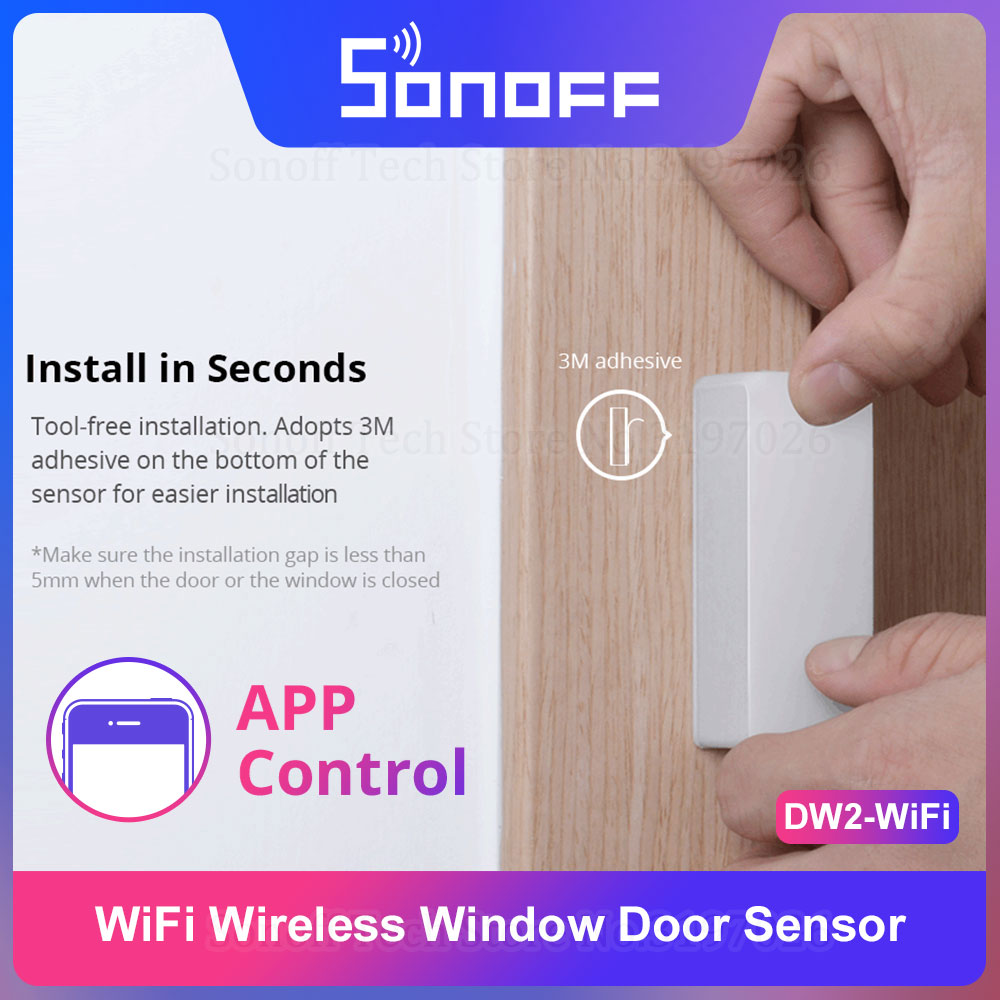 Sonoff DW2-WiFi 무선 보안 도어/창문 센서 - Sonoff 리뷰 및 가격