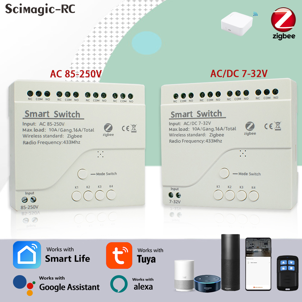 4채널 지그비 투야 스마트 홈 릴레이 모듈 수신기 AC - Smart Relay Tuya 리뷰 및 가격