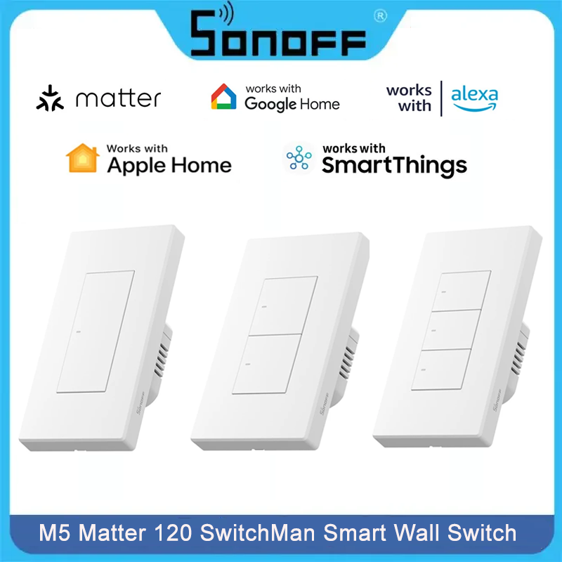 SONOFF M5 Matter 스마트 벽 스위치 120 - Sonoff 리뷰 및 가격