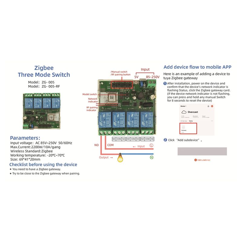 [NEWA08R] 4채널 Tuya Zigbee 스마트  - Smart Relay Tuya 리뷰 및 가격