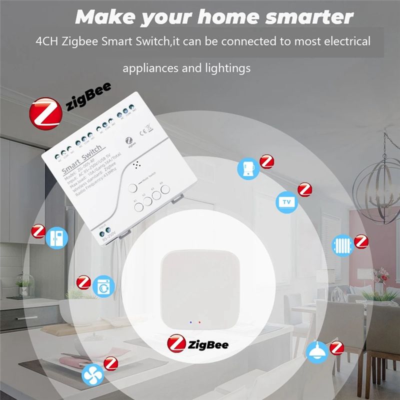 [NEWA08R] 4채널 Tuya Zigbee 스마트  - Smart Relay Tuya 리뷰 및 가격