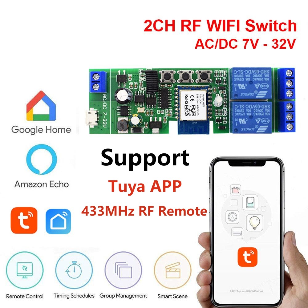 Alexa 스마트 스위치 Tuya 스마트 홈 1CH 2 - Tuya 4 Channel 리뷰 및 가격