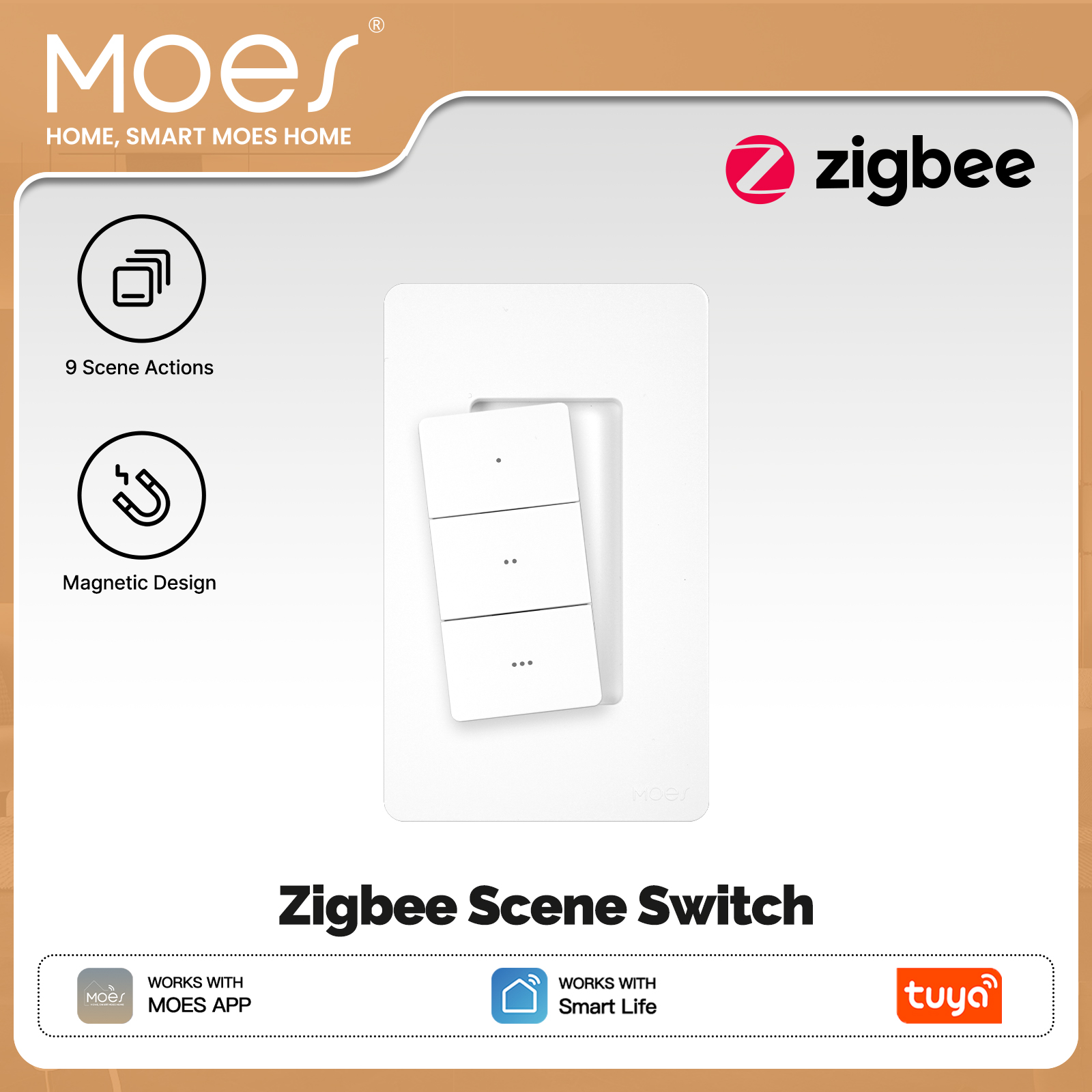 MOES Tuya Zigbee 스마트 무선 장면 스위치 - Smart Relay Tuya 리뷰 및 가격