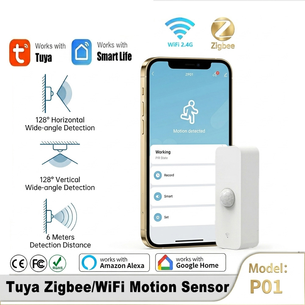 스마트 PIR 모션 센서 WiFi 지그비 인체 감지 센 - Home Assistant Tuya 리뷰 및 가격