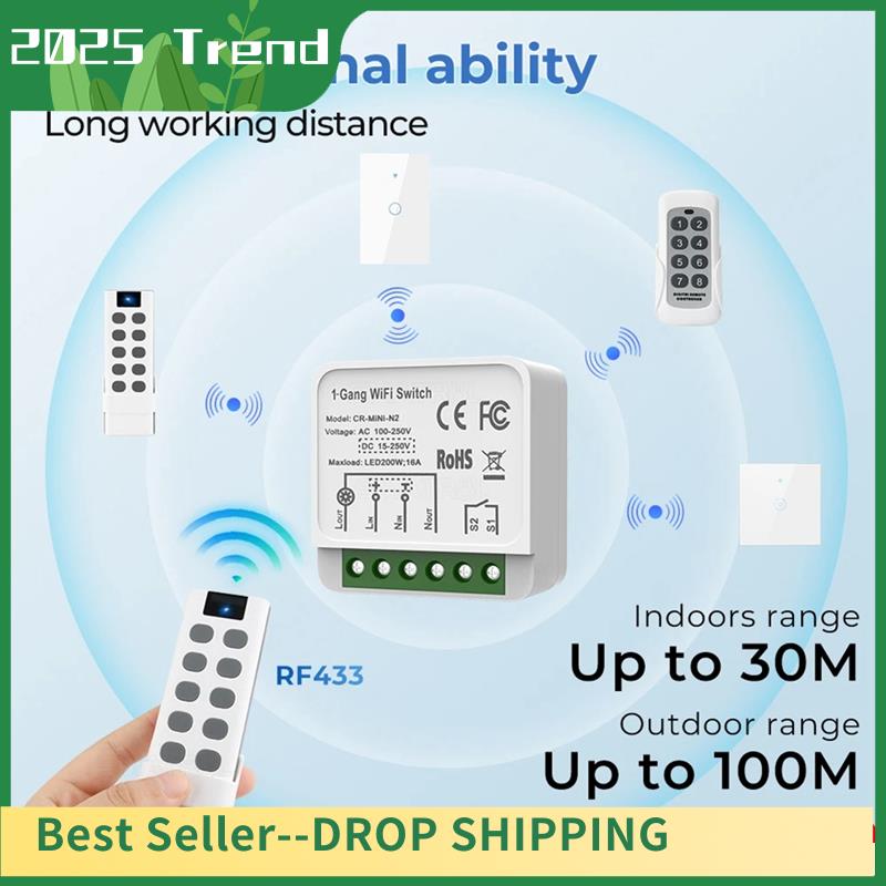 AD33 HOT Tuya Wifi RF433 스마트 스 - Smart Relay Tuya 리뷰 및 가격