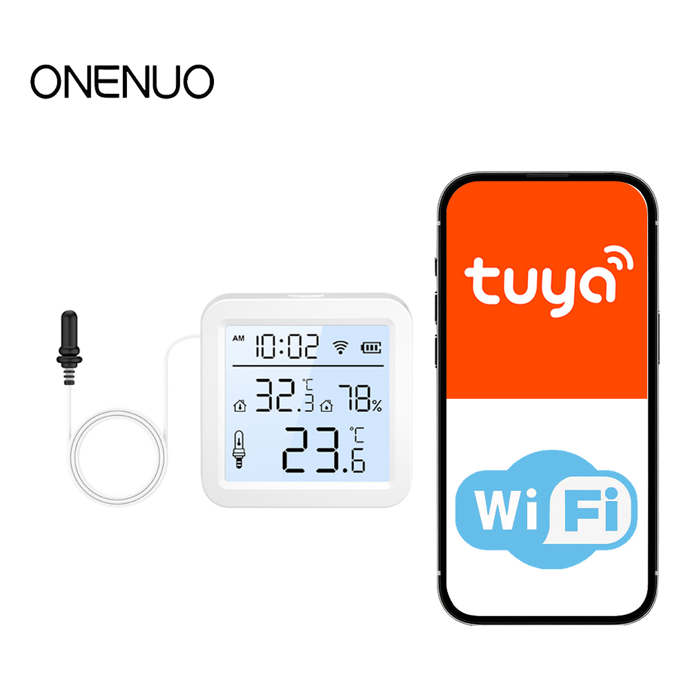 외부 프로브가 있는 WiFi 습도 온도 센서, 실내/실 - Tuya Smart 리뷰 및 가격