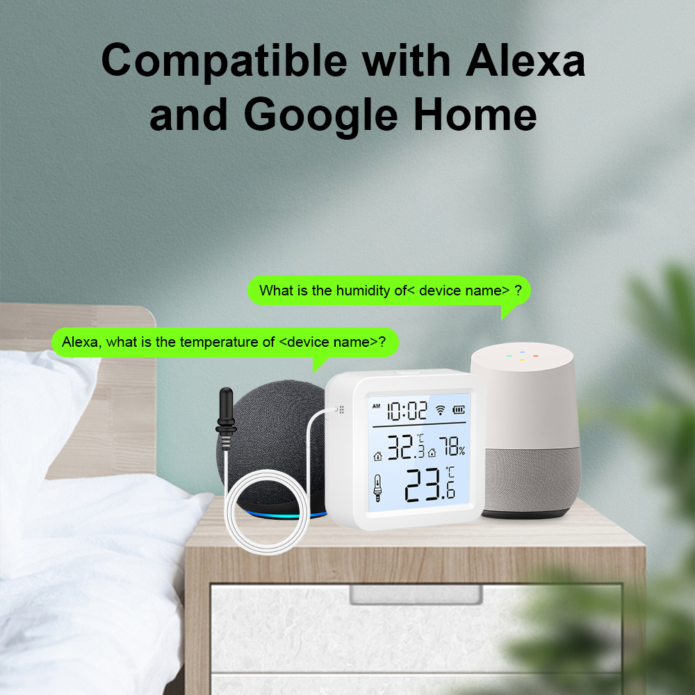 외부 프로브가 있는 WiFi 습도 온도 센서, 실내/실 - Tuya Smart 리뷰 및 가격